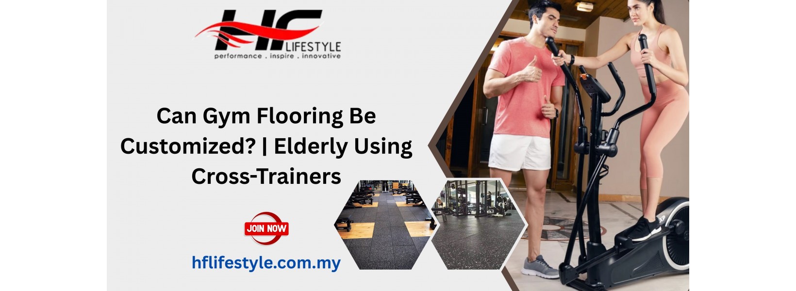 Can Gym Flooring Be Customized? | Elderly Using Cross-Trainers