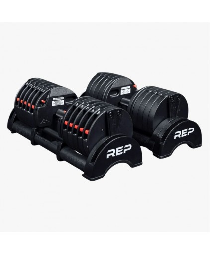 REP Fitness QuickDraw Adjustable Dumbbell (In Pairs) 15KG -30KG