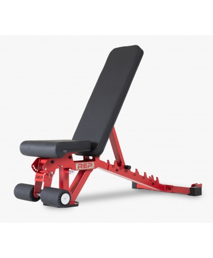 Rep Fitness AB-3000 2.0 FID Adjustable Weight Bench- Red