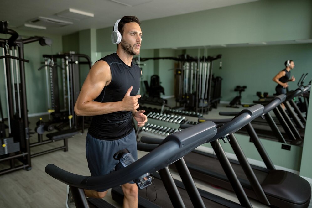 man treadmill exercise 